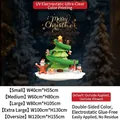 Pegatinas estáticas navideñas con Papá Noel y muñeco de nieve en varios tamaños - Pequeño (40*55CM) / Adsorción Estática Sin Pegamento (SDUV-147)