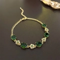 Emerald Flower Bracelet