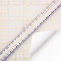 White and gold cross-line lattice wrapping paper roll for Christmas and birthday gifts - Gold Foil Grid / 50*70CM