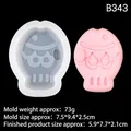 Stampo in silicone e scultura di cartone rosa per il fai-da-te e la pasticceria - 1# B343 Trasparente
