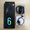 Blue M6 smart band set including magnetic charger, user manual and retail packaging - Magnetic Style (Hryfine) / Blue