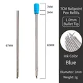Ricarica per penna a sfera in metallo 70mm con punta 1,0mm e inchiostro blu - Blu