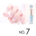 Translucent jelly nail polish in light blue shade number 07 for a glossy candy finish - 07#