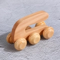Tragbares 6-Rollen-Massagegerät aus Holz zur Entspannung und Muskellinderung - U-förmiges 6-Rad-Massagegerät (11x5.5x7cm)