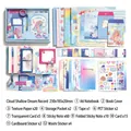 Cloud Dream stationery gift box variant with 123 pieces including A6 notebook and stickers - Cloud Dream Log