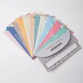 Colorful 6-hole punched budget system envelope refills in Macaron pastel colors - 12 Color Waterproof Budget Envelopes