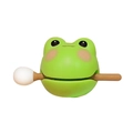 Instrumento de percusión rana verde con un mazo de madera con punta blanca - 2598-F Rana