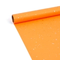 Orange white kraft wrapping paper roll with gold shimmer dots and white speckles - Gold Speckled Orange