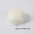 White PU slow rebound bread squishy toy 6cm diameter 14g weight realistic food model - Small Round White Bread