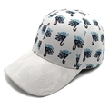 Casquette de baseball blanche avec imprimé flamant rose et visière camouflage pour le soleil - M (56-58cm) / Blanc