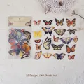 Adesivi farfalla in PET per scrapbooking fai-da-te decorazioni artigianali 40 pezzi - Farfalla Amore di Vento