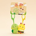 Cute resin cartoon turtle and honey bee magnetic couple keychains with matching cards - Magnetic - Turtle and Bee Best Friends / SKU Price for One Pair