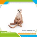 Statuetta di suricato seduto realistica con trama di pelliccia dettagliata, peso 10g - Suricato seduto (10g)