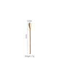 Rose gold 15cm long handle 304 stainless steel coffee spoon with mirror finish - 15cm Rose Gold