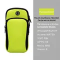 Fascia da braccio sportiva verde fluorescente impermeabile per telefoni fino a 6 pollici - Fascia da Braccio in Neoprene Verde
