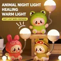 Foldable LED cartoon desk lamp featuring cute animal designs and warm eye-protection light - Cute Pet Series Style