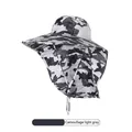 Outdoor Sonnenhut mit Nackenschutz und breiter Krempe in Hellgrau Tarnmuster - Einheitsgröße / Hellgraues Camouflage