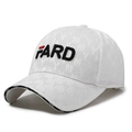 Cappellino da baseball bianco in tessuto jacquard NY e ricamo FARD 3D nero - Regolabile / Bianco