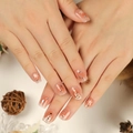 JP2781-Nude Gradient Gold Line Xmas Tree
