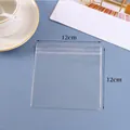 Transparent PVC self-sealing jewelry storage bag in 12x12cm size for waterproof protection - 12*12cm/Double Layer 26 Silk