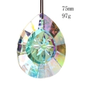 Ciondolo goccia in cristallo arcobaleno sfaccettato aurora 75mm 97g per giardino - Fiocco di Neve Arcobaleno AB Goccia