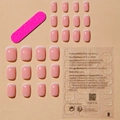 Set unghie finte French tip bianche classiche con 24 pezzi di unghie rosa lucide - Stile Francese Rosa Bianco (XL-34-16)