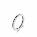 S925 Sterling Silber Ring mit Herzmuster und Forever Love Gravur im Vintage-Design - US Größe 6 / Thai-Silber