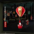 Mongolfiera di Natale media con Babbo Natale per decorazioni festive a soffitto - M