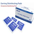 Single-use 75% isopropyl alcohol wipes for earrings and jewelry disinfection, 100pcs pack - Alcohol Pad (1 Piece)