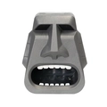Moai standbeeld tissuedooshouder in donkergrijze steenlook met grappig open mondontwerp - Moai Leugendetector