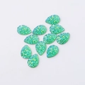 Green resin water drop crystal charms with glitter for DIY earrings jewelry making - Green (2)