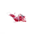 Creative red and white striped floating glass fish ornament for aquarium landscape decor - Style 25-Red White Striped Fish
