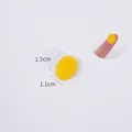 Miniature bright yellow resin mango piece for DIY crafts, measures 1.5cm by 1.1cm - 1.5cm Mango Dice (1 Piece)