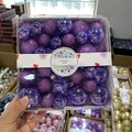 Set van 44 paarse kerstballen in diverse maten en glinsterende afwerkingen voor de boom - 44 Stuks / Paars