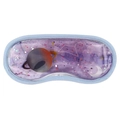 Star theme gel eye mask in purple with glitter and celestial patterns for cold therapy - Universe Purple Ice Crystal