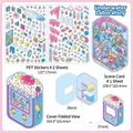 Deep Sea Laboratory PET stickers set with scene card and folding cover for DIY scrapbooking - Undersea Laboratory