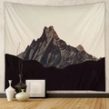 Detailed mountain scenery tapestry hanging on a wall for bohemian room decoration - Snow Mountain (Brushed) / 73X95CM
