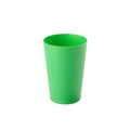Single green plastic stacking cup for children logic training with matte finish - 160ml / Dark Green