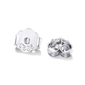 Single pair of S925 sterling silver butterfly earring backs with 925 hallmarks - Butterfly / 3mm / Silver
