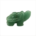 Hand-carved green aventurine turtle figurine with a polished smooth gemstone finish - Green Aventurine 1.5 Inch