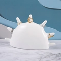 Nordic white resin seven-finger hand jewelry dish for rings on marble surface - 7-Finger White