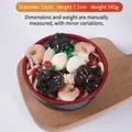 Salvadanaio realistico a forma di ciotola di ramen ai frutti di mare da 13cm con gamberi - Ciotola Grande - Tagliatelle con Orecchio di Giuda e Uovo