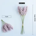 Artificial purple lavender bouquet 30cm height with natural hemp rope rural style - 6Pcs/Set / Lavender