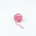 Pink and white mixed fluffy feather yarn with tinsel for DIY Christmas crafts - Style F [1 Roll] 36m/50g