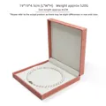 Scatola regalo rosa ottagonale in velluto per collana di perle 19x19x4.5cm - Velluto ad Angolo Retto / Rosa