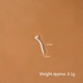 Miniature white bean sprout model for DIY dollhouse kitchen with 2.5cm dimensions - 2.5cm Bean Sprout