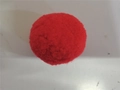 Single red fuzzy pom-pom ball for Christmas tree ornaments and DIY party crafts - Single 5cm / Red
