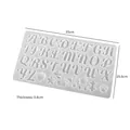 Siliconen mal van 35x19,6cm voor 26 Engelse hoofdletters en diverse vormen - Nr.1 Grote Hoofdletters