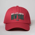 Berretto da baseball rosso con ricamo New York NYC, cappello regolabile parasole outdoor - Taglia unica / Rosso