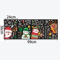 DIY Christmas wall stickers featuring Santa, snowman and reindeer designs for home decor - TBW9536-UV-Xmas Characters Collection (99cmx36cm)